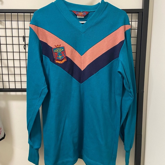 Vintage‎ 1924 Umbro RFC Soccer Rugby Vneck Sweater — Medium - Picture 1 of 5